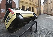 Z natáčení komedie Když se zhasne v Olomouci