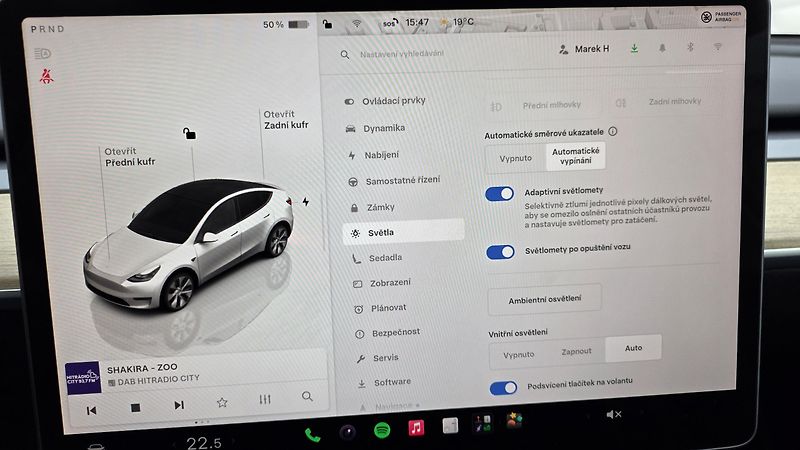 Tesla Model Y (2023) LR AWD Záruka SoH 93,2% - fotka 23 z 33