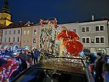 Sraz vánočně nazdobených aut v Kroměříži (prosinec 2024)