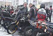 Tradiční Vánoční vyjížďka motorkářů zasněženým Krnovem na Štědrý den 24. 12. 2023