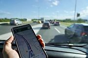 Nakonec se zdržení protáhlo zhruba na půl hodiny. Kolona na chorvatské dálnici A1 u mýtné brány Záhřeb-Lučko