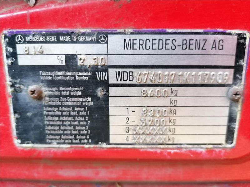 Mercedes-Benz 814 Hydraulická ruka plošina - fotka 49 z 50