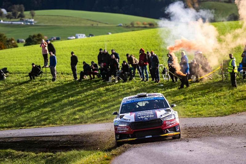 Erik Cais při Středoevropské rallye