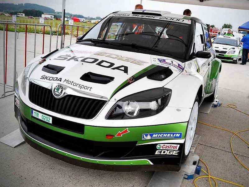 Posádka Semerád / Ceplecha na trati shakedownu Rally Bohemia 2012