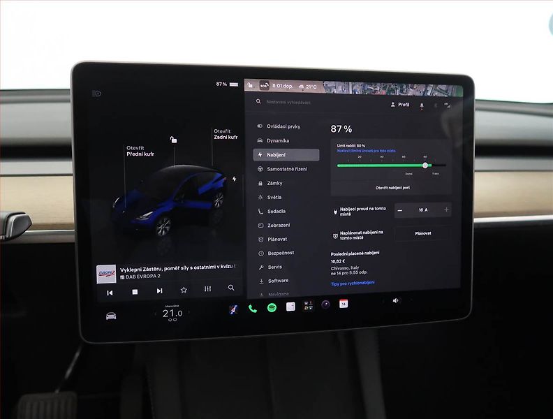 Tesla Model Y (2023) Long Range AWD 79kWh, SoH 93% - fotka 21 z 33