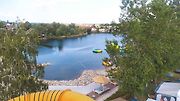 Štěrkové jezero.