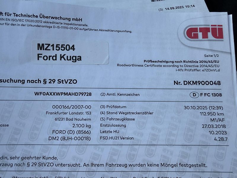 Ford Kuga 1.5 EB ST PANORAMA SERVISKA - fotka 41 z 48