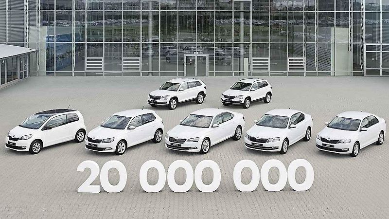 Škoda vyrobila už 20 milionů aut.
