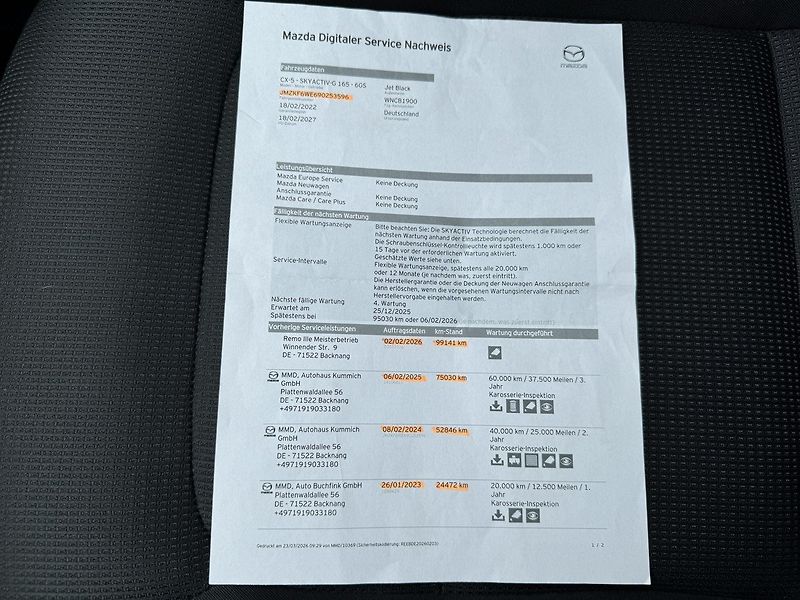 Mazda CX-5 (2022) 2.0i G-165 LED Navi Kamera 360 - fotka 29 z 47