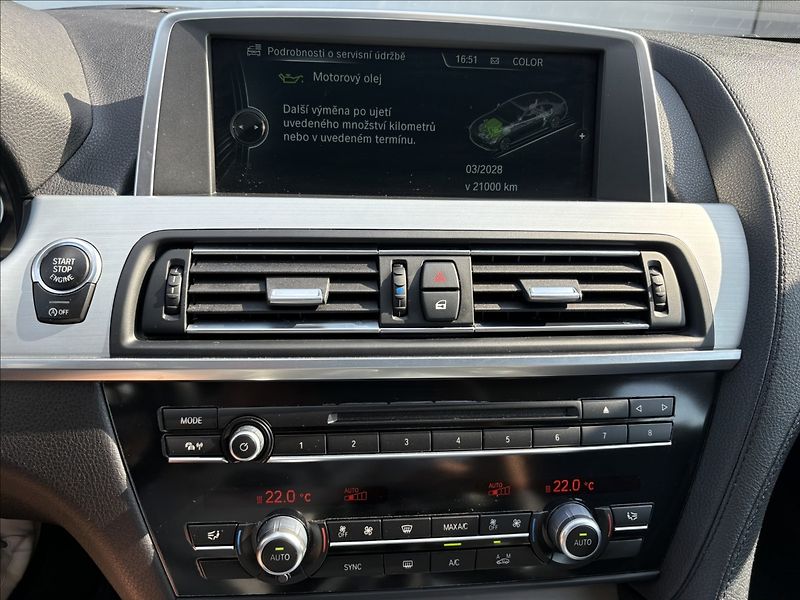 BMW Řada 6 640d 230 KW xDrive Gran Coupe - fotka 15 z 26