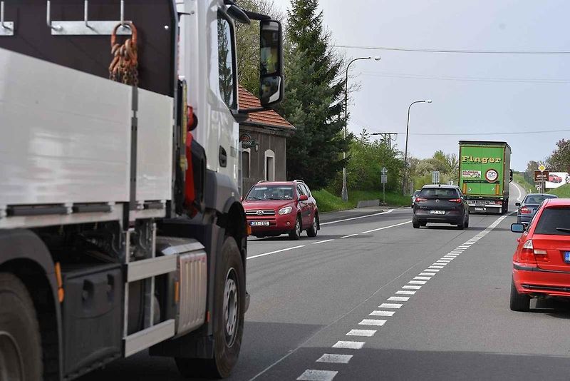Kontrolní den na stavbě dálnice D35 u Vysokého Mýta.