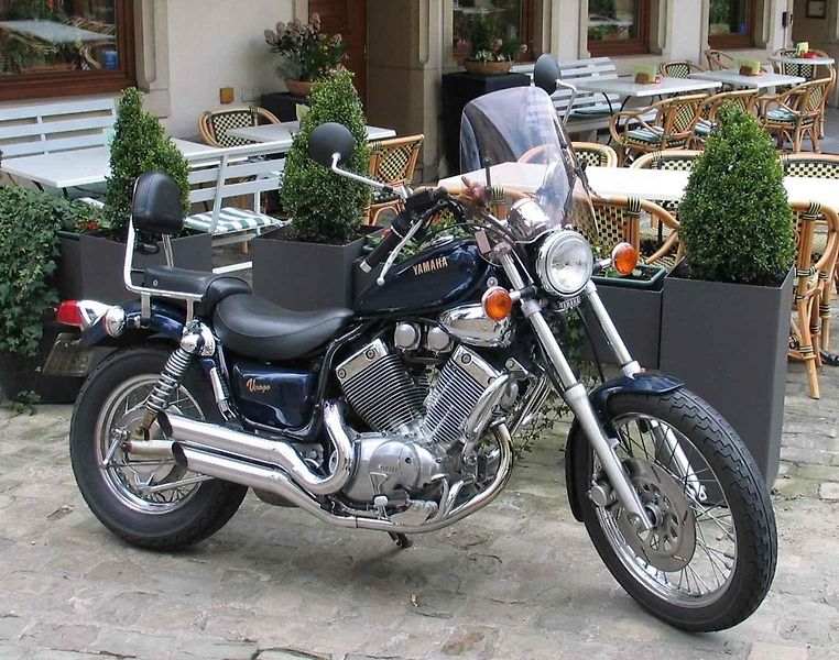 Japonské motocykly Yamaha Virago patřily mezi oblíbené. Na snímku je model XV1100.