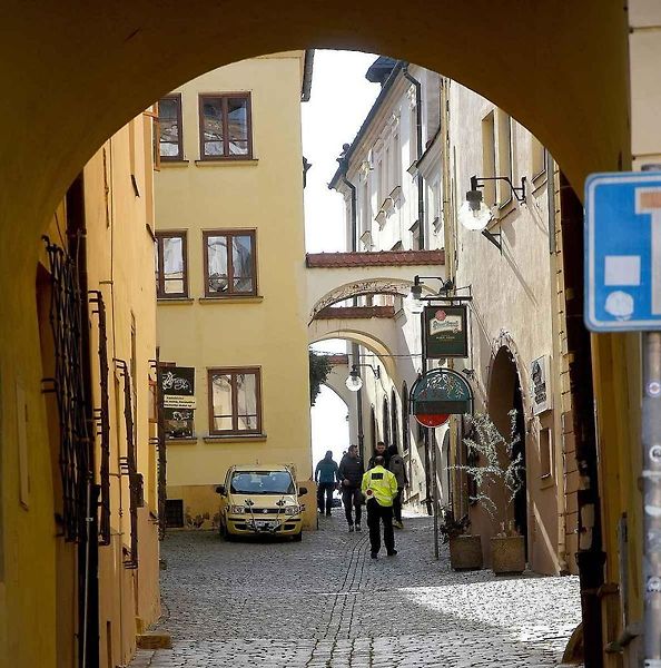 Z natáčení komedie Když se zhasne v Olomouci
