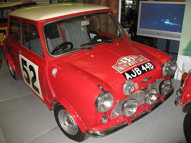 Rallye Mini Cooper v Muzeu britského motorismu v Gaydon., zdroj: Wikimedia Commons, Paul Brown, CC BY-SA 2.0