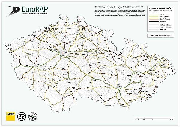 Nová mapa ukazuje silnice smrti.