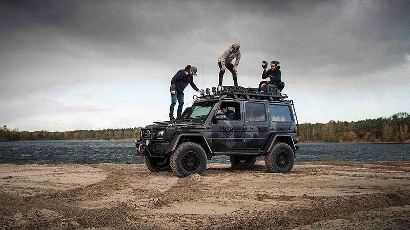 Mercedes-Benz G500 4x42 lyžaře Jona Olssona.