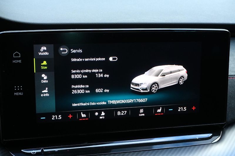 Škoda Octavia iV RS 1.4 TSI, ČR, Tažné, ACC - fotka 30 z 40