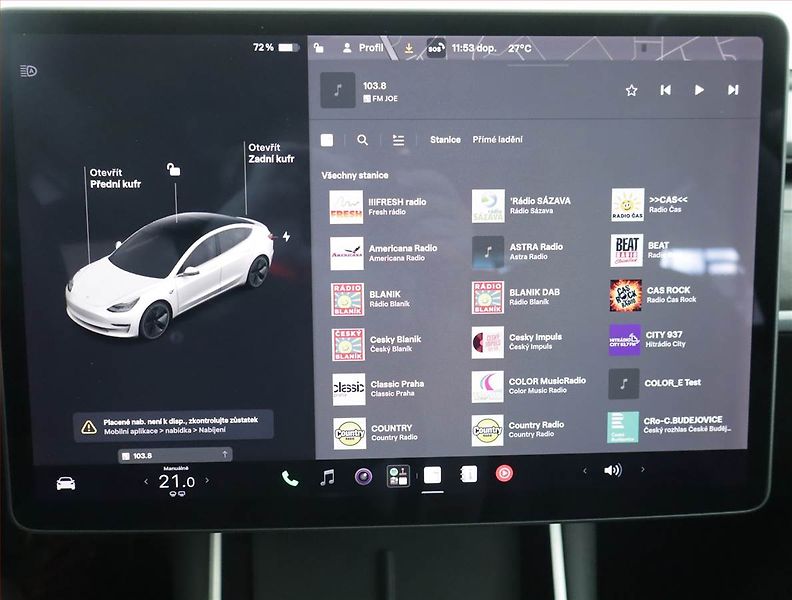 Tesla Model 3 (2019) Std Range Plus 52kWh, SoH 83% - fotka 12 z 22