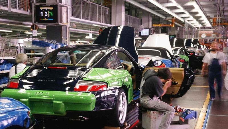 Původní část areálu firmy Porsche ve Stuttgartu