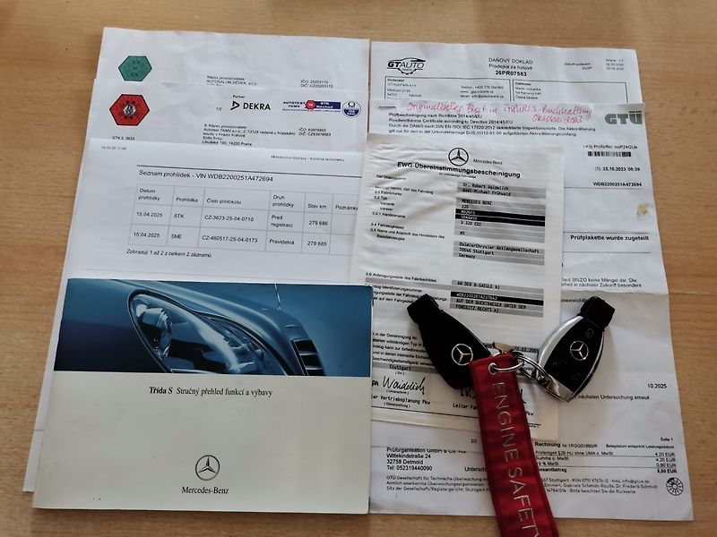 Mercedes-Benz Třídy S (2005) 320CDi R6 150kw TOP vzhled! - fotka 31 z 35