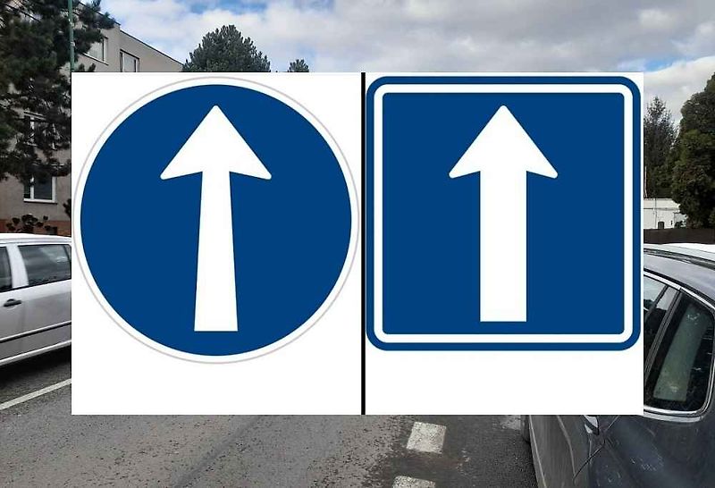 Je více než jasné, že kruh není čtverec, přesto si řidiči tyto dvě dopravní značky často pletou.