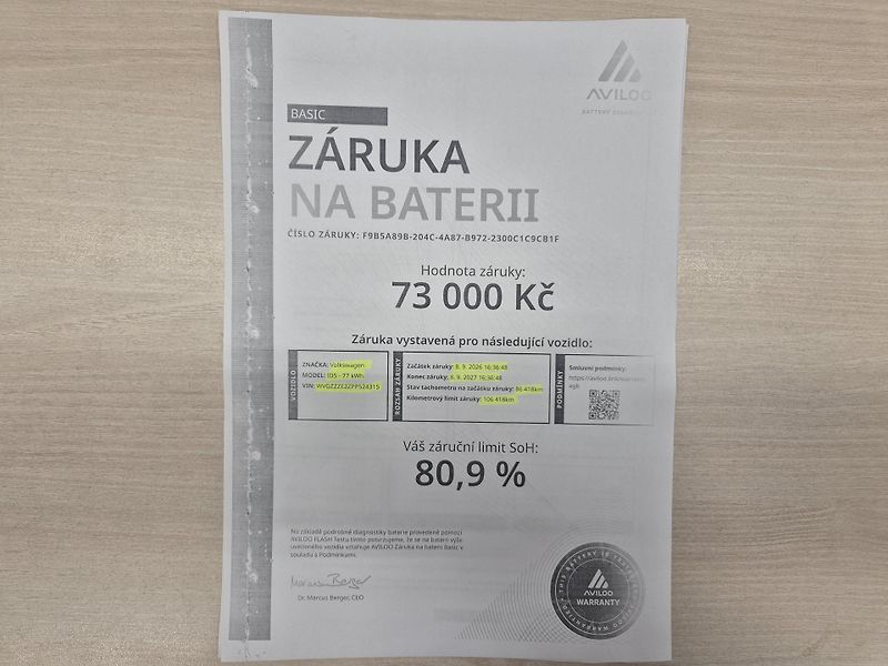 Volkswagen ID.5 150kw, PERFORMACE TZ SOH 93,3% - fotka 22 z 55