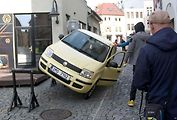 Z natáčení komedie Když se zhasne v Olomouci