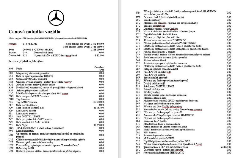 Mercedes-Benz Třídy C C 220 d 4MATIC - fotka 16 z 17