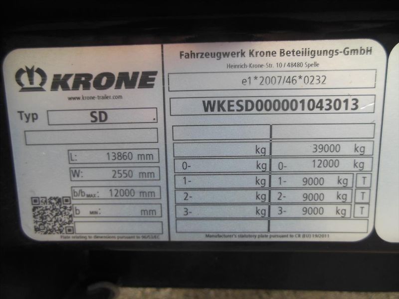 Krone SD Zvedací náprava - fotka 20 z 20