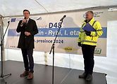 Zprovoznění nového úseku D48 u Nového Jičína, 19. 12. 2024.