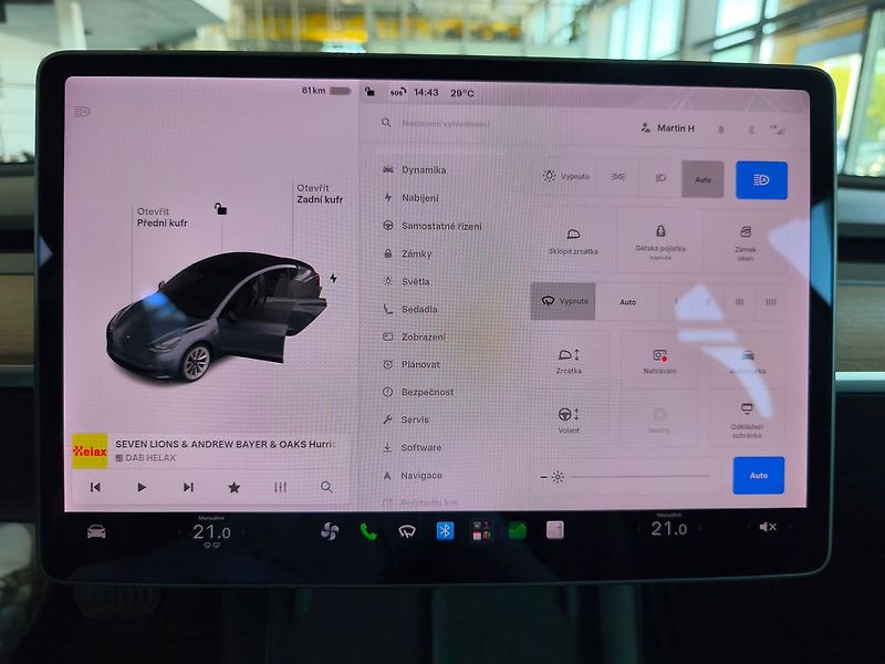 Tesla Model 3 LR, AWD, Tažné, Tepelné čerpad - fotka 12 z 18