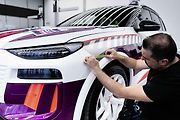 Maskovaný prototyp Audi Q6 e-tron