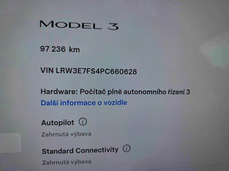 Tesla Model 3 RWD SOH-94%  LED ACC  PDC NAVI - fotka 14 z 17