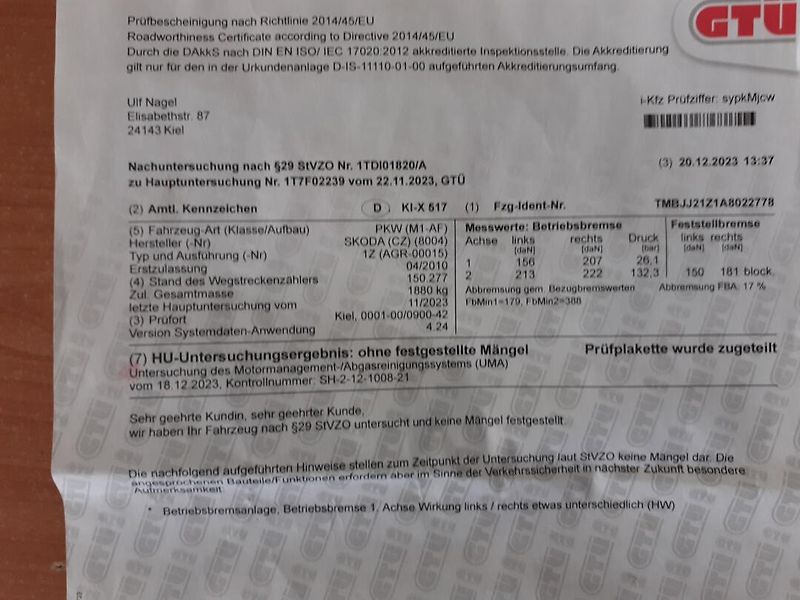 Škoda Octavia (2010) KOMBI 1.4 TSI - fotka 27 z 27
