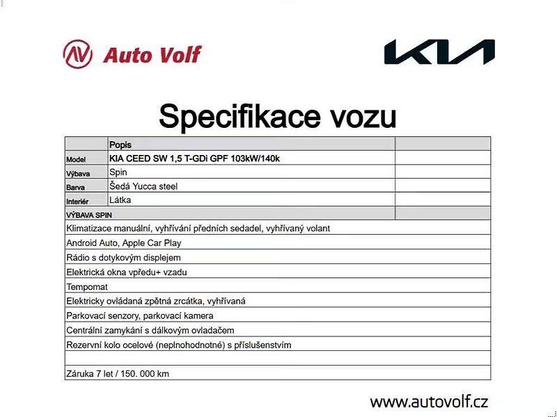 Kia Ceed (2025) Spin 1.5 T-GDI 103 kW 6°manuál - fotka 6 z 32
