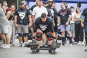 Mistrovství republiky strongmanů v Golčově Jeníkově, kde Mostečan Josef Hojdar vybojoval stříbro.