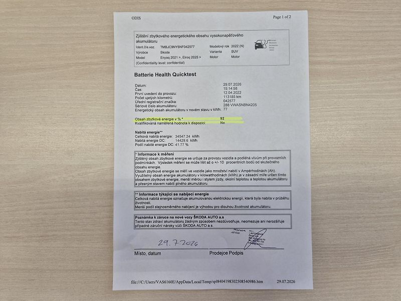 Škoda Enyaq 150kw, iV80 19ALU SOH 92% - fotka 22 z 45