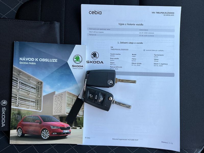 Škoda Fabia (2020) Com.1.0TSi ČR+1.maj.! Výhřevy! - fotka 19 z 28