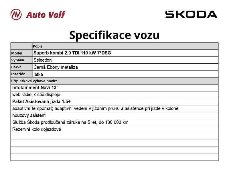Škoda Superb (2024) Selection 2.0 TDI 110 kW 7°DSG - fotka 6 z 33