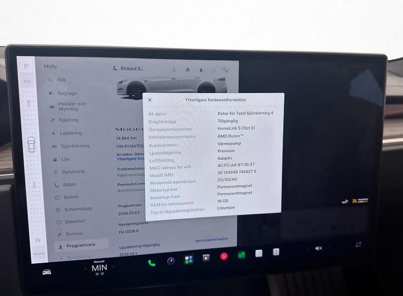 Tesla Model S LR AWD Vzduch Yoke Pano Kamera - fotka 22 z 33