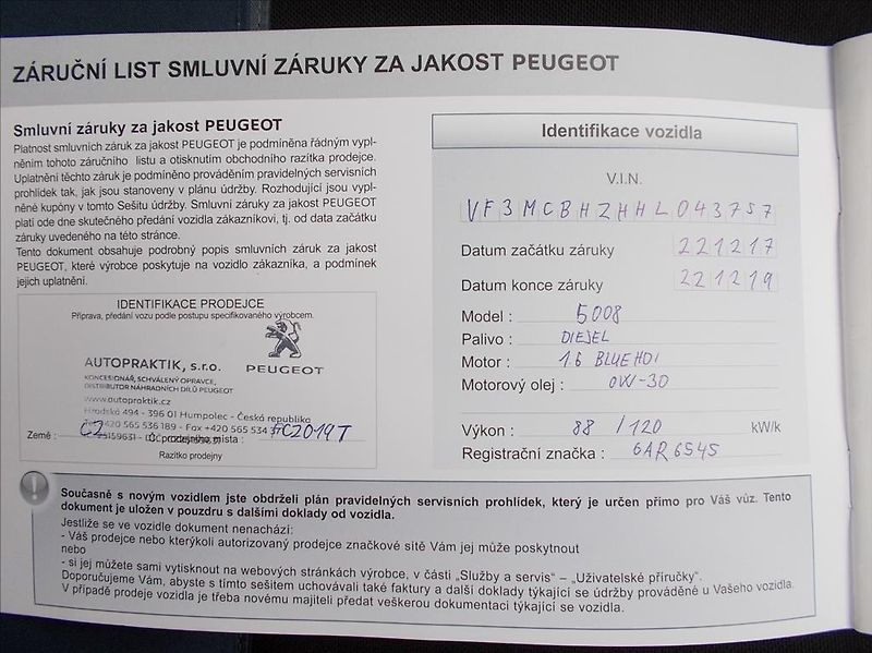 Peugeot 5008 ACTIVE 1.6 BlueHDi 120 7-míst - fotka 44 z 46