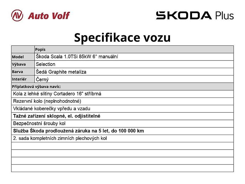 Škoda Scala Selection 1.0 TSI 85 kW - fotka 2 z 29