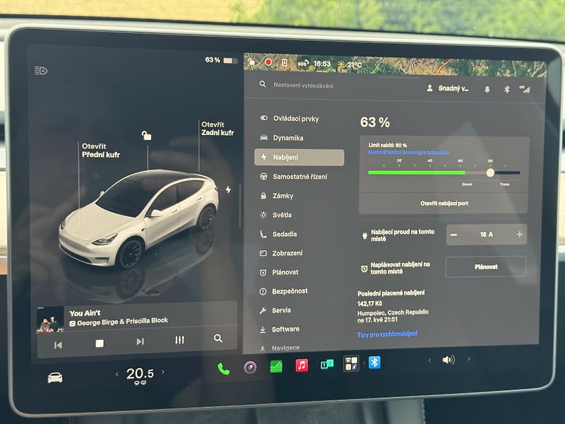 Tesla Model Y Long Range AWD Tažné SoH 93% - fotka 16 z 29