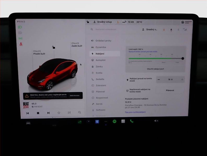 Tesla Model Y (2022) Long Range AWD 79kWh, SoH 91% - fotka 11 z 23