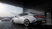 Hyundai Sonata má elegantní a aerodynamická boční linie.