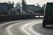 Křižovatka před Sadovou, tady bude konec otevřeného úseku od Hradce Králové.