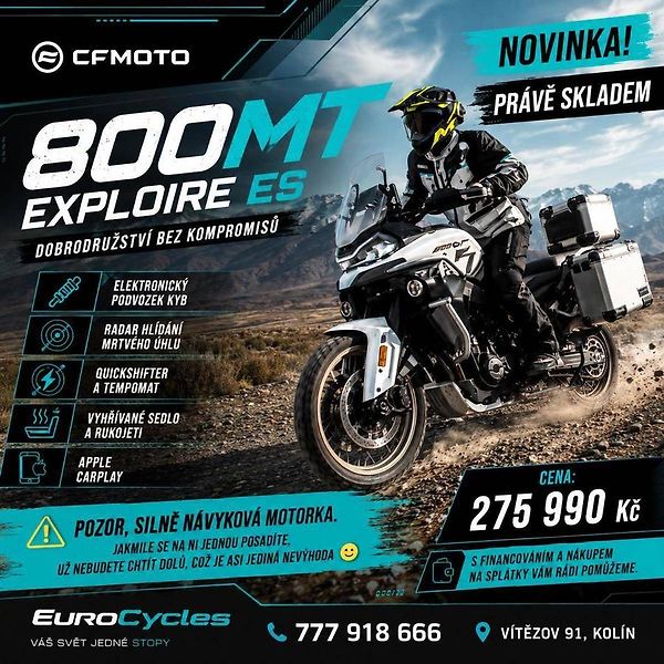 CFMOTO 800 MT (2026) Explore ES - Skladem - fotka 11 z 26