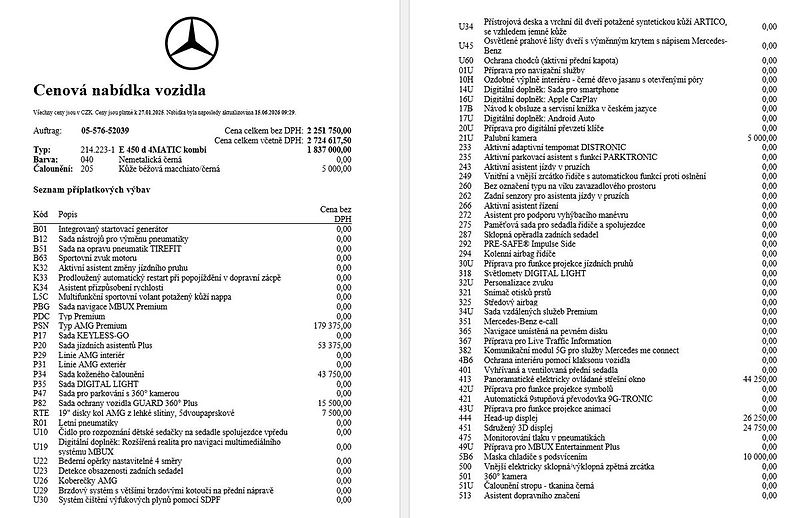 Mercedes-Benz Třídy E E 450d 4M kombi - fotka 15 z 16