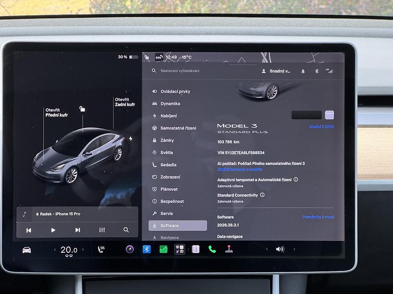 Tesla Model 3 SR+ SoH 96% Nová baterie - fotka 17 z 29