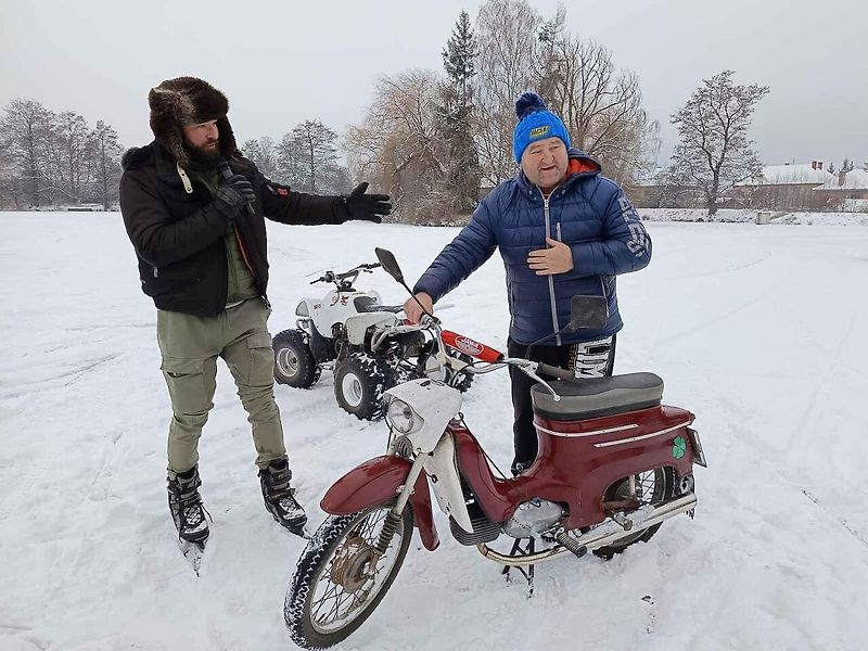 V Obořišti se konal první ročník jízdy na ledě Icekot.